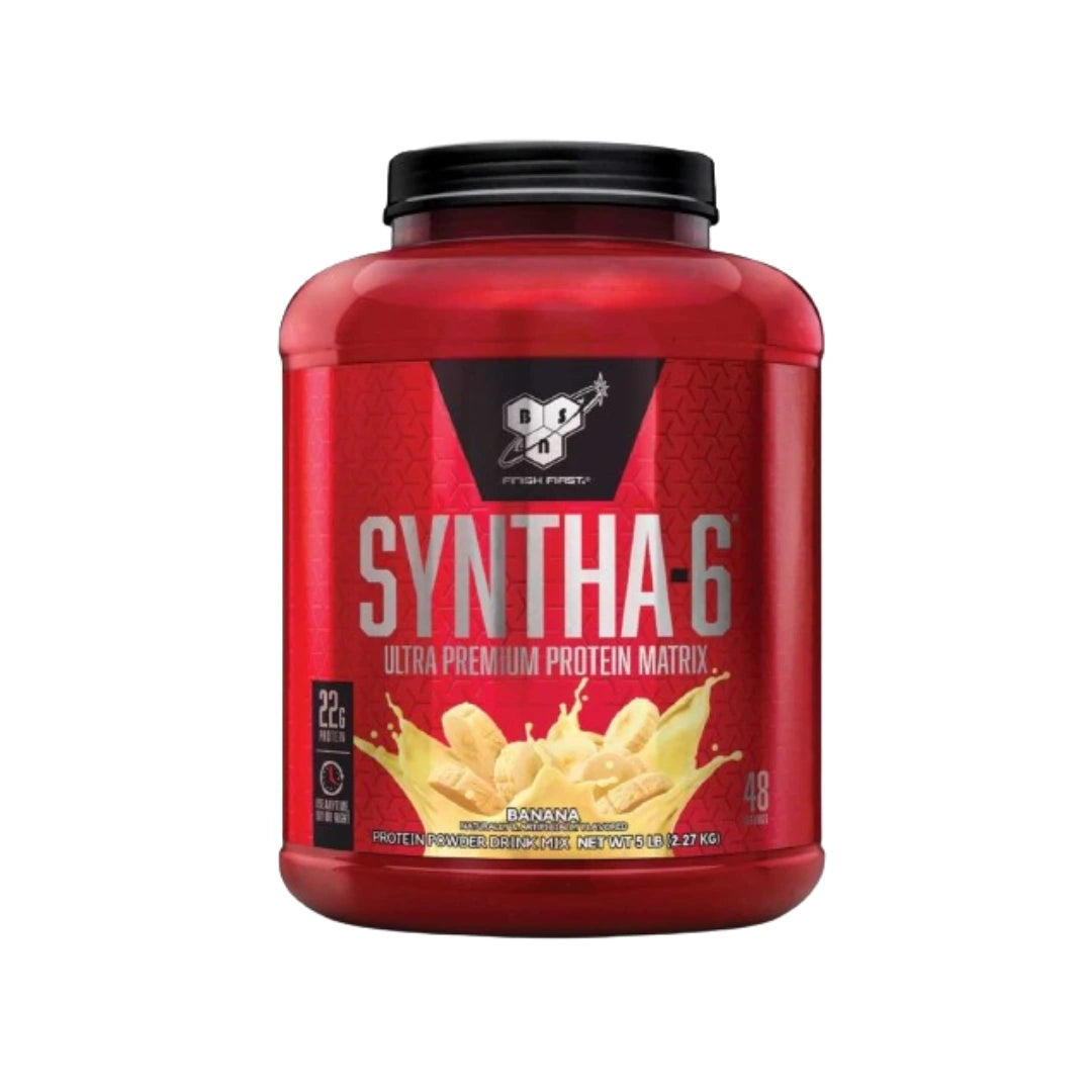 BSN Syntha-6 Ultra Premium Protein Matrix 5lb supplement
BSN Syntha-6 5lb protein powder for muscle building and recovery
BSN Syntha-6 ultra premium 6 blend protein powder