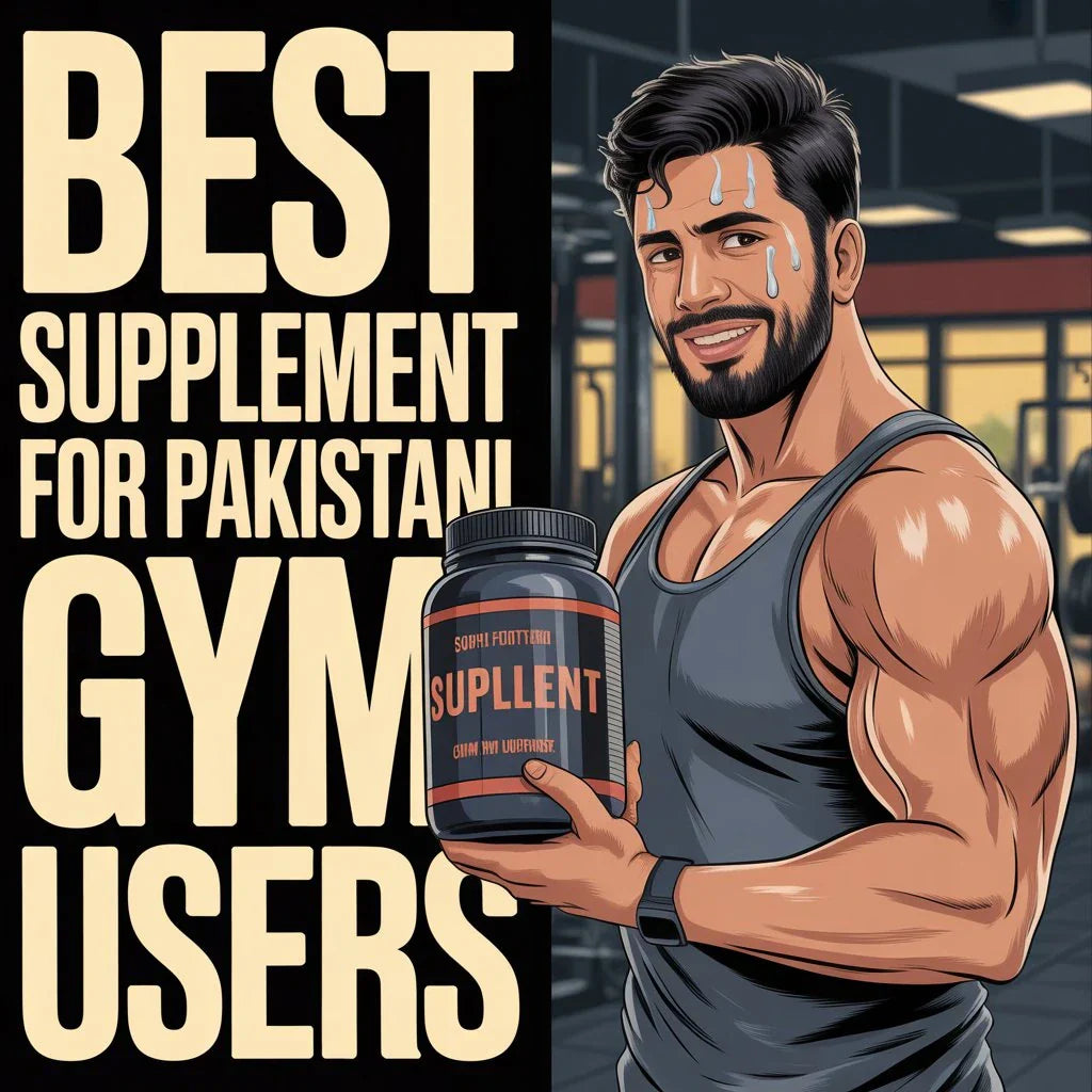 Best supplements for gym beginners in Pakistan – whey protein, creatine, pre-workout flatlay