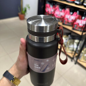 800ML Stainless Steel Water Bottle with Strap