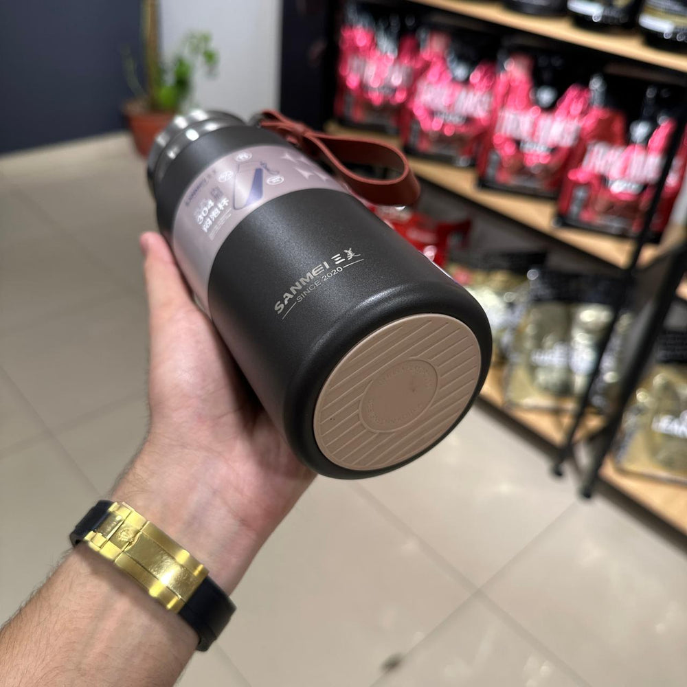 800ML Stainless Steel Water Bottle with Strap