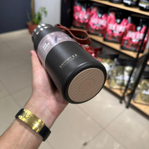 800ML Stainless Steel Water Bottle with Strap