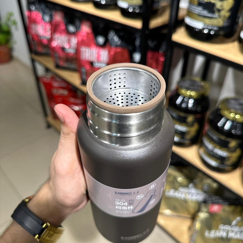 800ML Stainless Steel Water Bottle with Strap