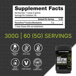 NutraBio Micronized Creatine Monohydrate 500g