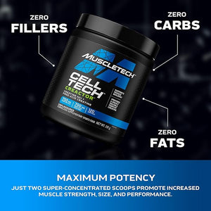 MuscleTech Cell-Tech Creatine 120 Servings muscle building supplement

Cell-Tech Creatine MuscleTech strength and power formula

MuscleTech Cell-Tech advanced creatine powder