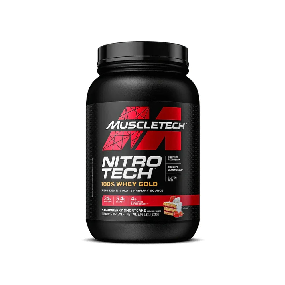 Muscletech Nitro Tech Whey Gold 2lb Strawberry Shortcake