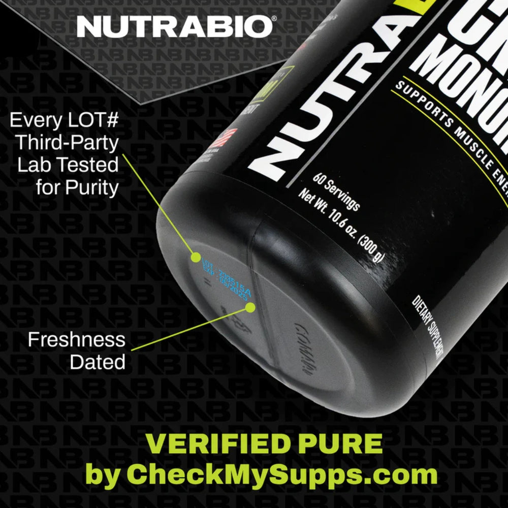 NutraBio Micronized Creatine Monohydrate 500g