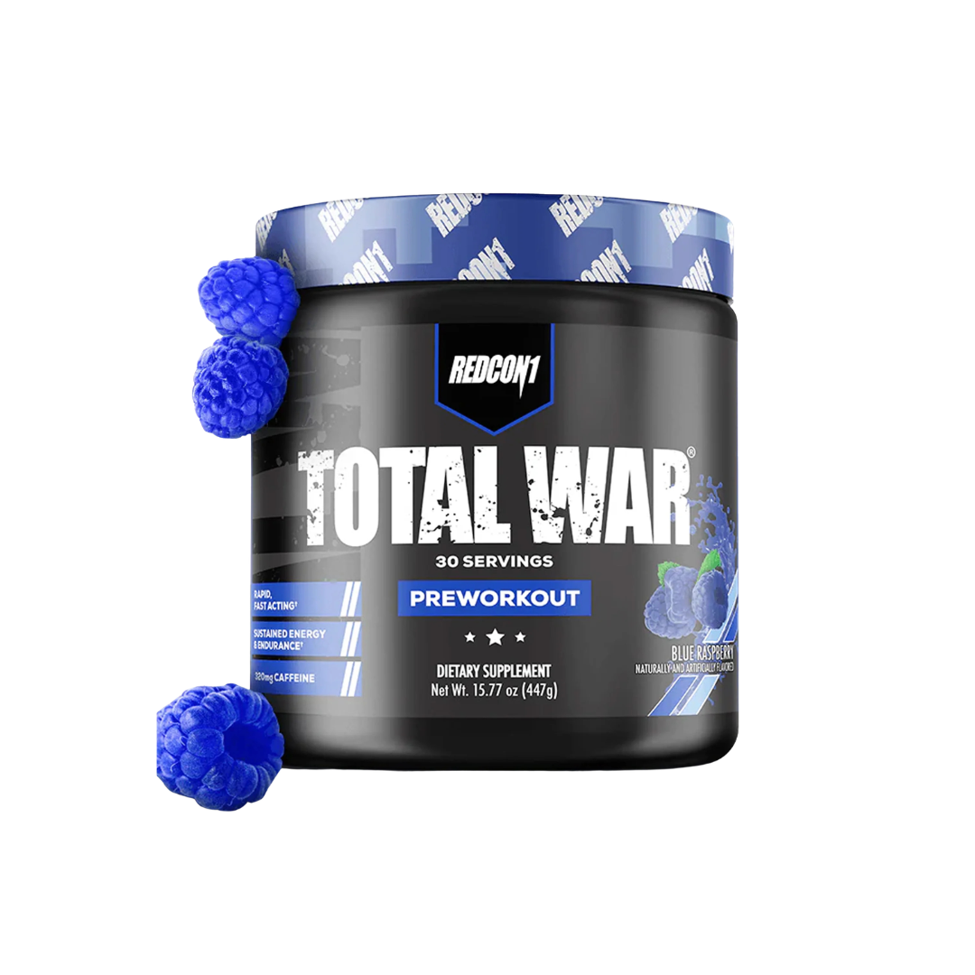 Redcon1 Total War Pre-Workout 30 Servings – Energy, Focus & Performance Booster

Total War Pre-Workout by Redcon1 – 30 Servings for Strength, Endurance & Focus