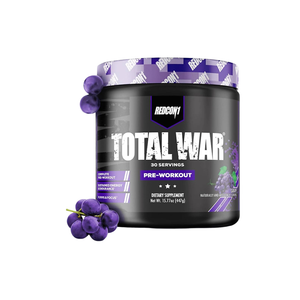Redcon1 Total War Pre-Workout 30 Servings – Energy, Focus & Performance Booster

Total War Pre-Workout by Redcon1 – 30 Servings for Strength, Endurance & Focus