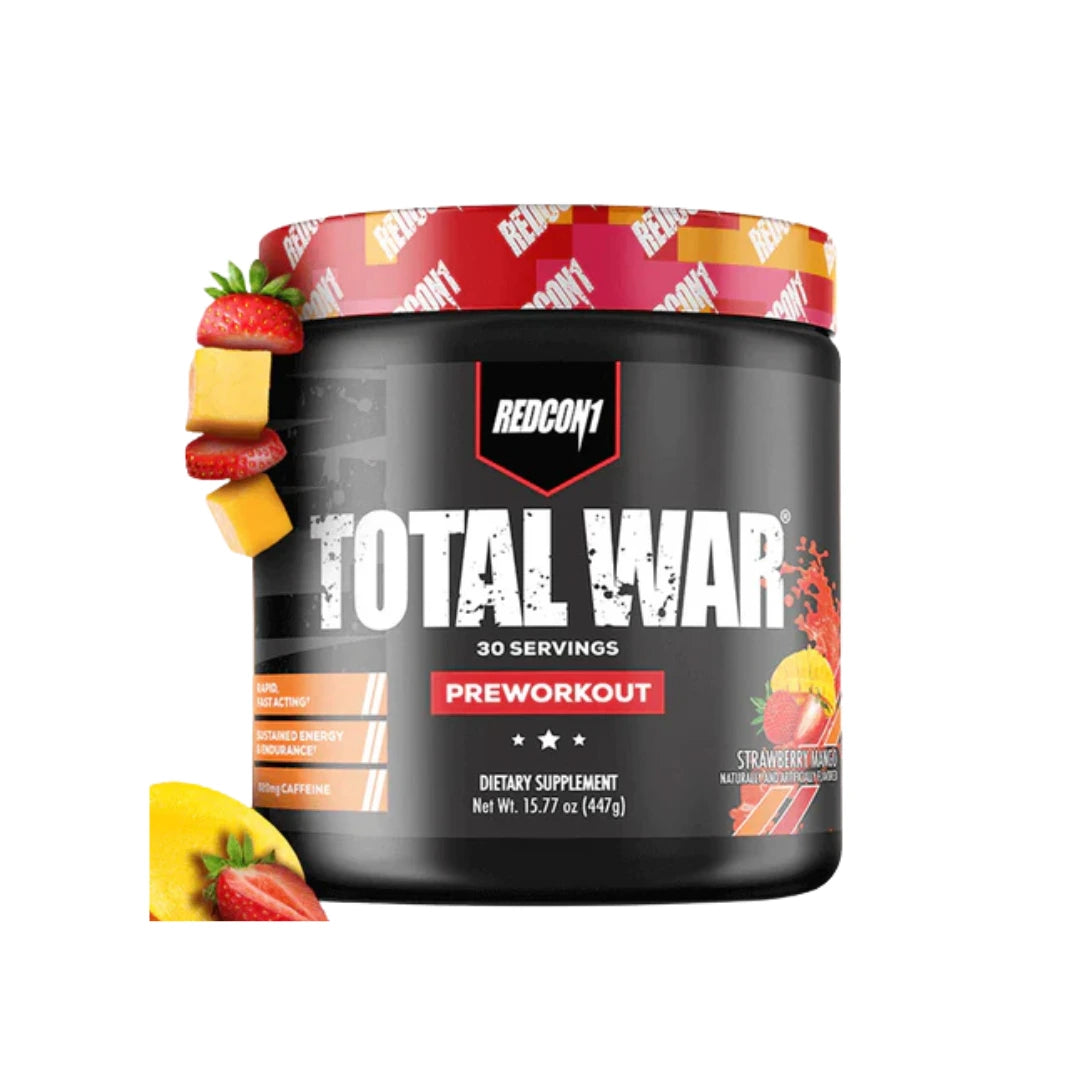 Redcon1 Total War Pre-Workout 30 Servings – Energy, Focus & Performance Booster

Total War Pre-Workout by Redcon1 – 30 Servings for Strength, Endurance & Focus